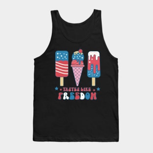 Tastes Like Freedom 4th of july Design Tank Top